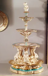 Minton tafel middenstuk door Jeannot, 1851